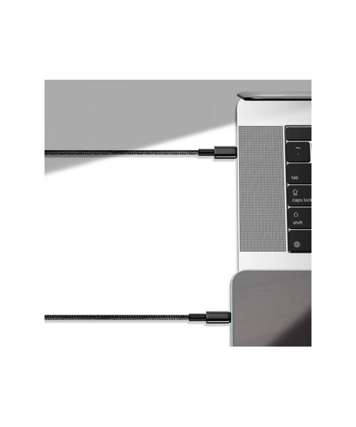 Baseus CATLWJ-01 Tungsten Gold Fast Charge Kabel USB-C to Lightning 20W 1m Black