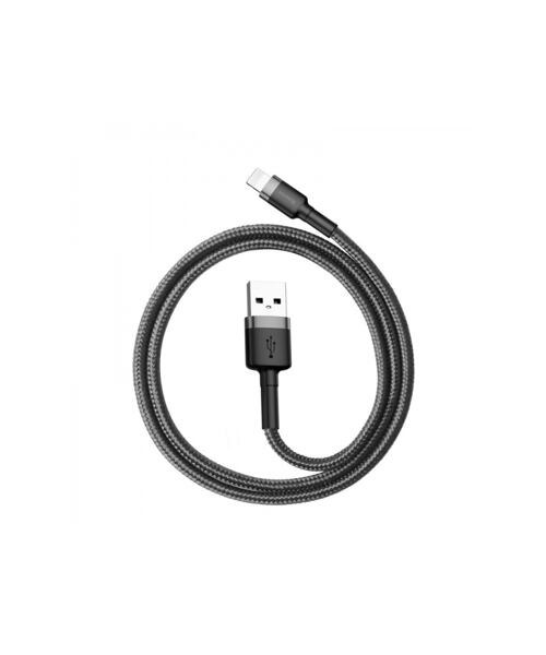 Baseus datový kabel Cafule Lightning 0,5m 2,4A šedo-černý