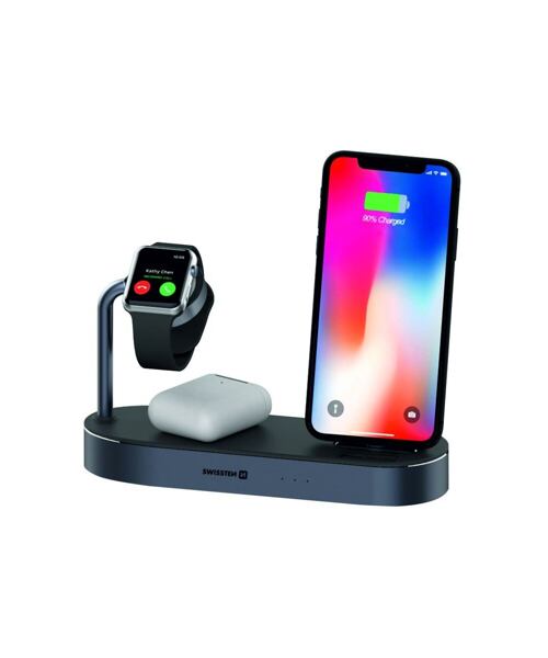 SWISSTEN BEZDRÁTOVÁ NABÍJEČKA 4v1 MFi (kompatibilní s MagSafe)