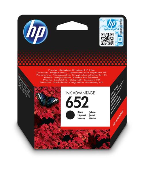 HP Inkoustová náplň 652 Black