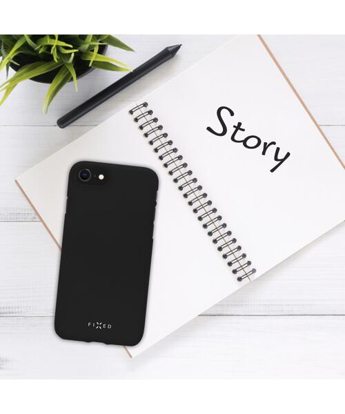Zadní pogumovaný kryt FIXED Story pro Samsung Galaxy A53 5G,černý