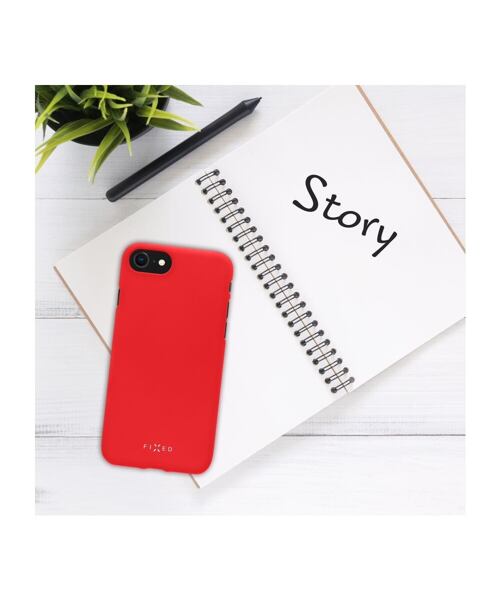 Zadní pogumovaný kryt FIXED Story pro Samsung Galaxy A33 5G, červený