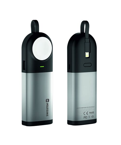 SWISSTEN 2in1 APPLE WATCH MFI POWER BANK 6700 mAh