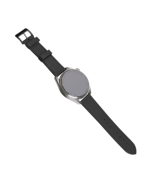 Kožený řemínek FIXED Leather Strap s Quick Release 20mm pro smartwatch, černý
