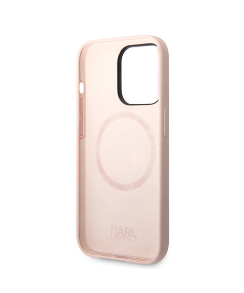 Karl Lagerfeld MagSafe Kompatibilní Kryt Liquid Silicone Karl and Choupette pro iPhone 14 Pro Max Pi