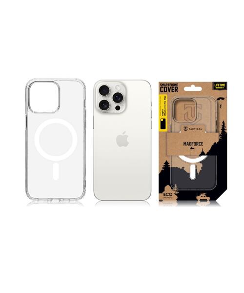 Tactical MagForce Kryt pro Apple iPhone 15 Pro Max Transparent