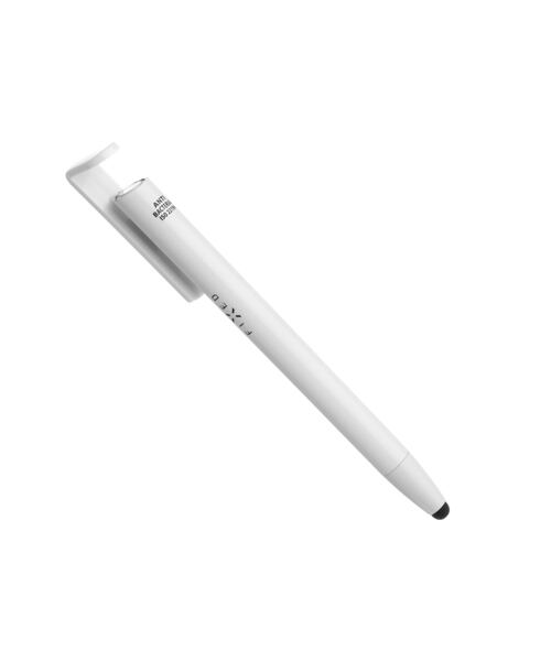 Propiska 3v1 se stylusem a stojánkem FIXED Pen, antibakteriální povrch, bílé