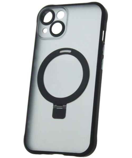 Silikonové TPU pouzdro Mag Ring pro iPhone 14 černé