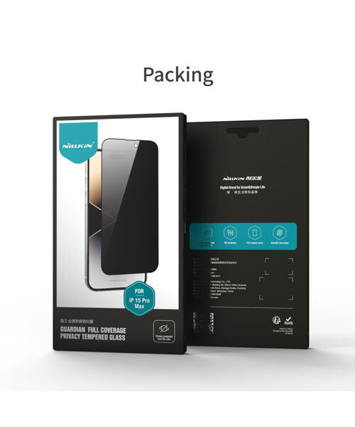 Nillkin Tvrzené Sklo 0.33mm Guardian 2.5D pro Apple iPhone 15 Pro Max Black