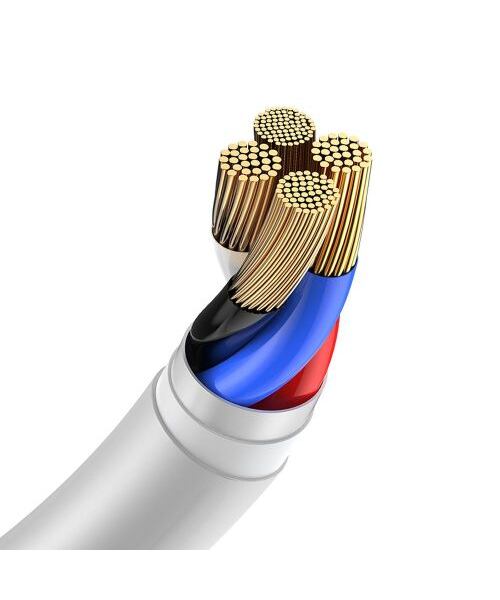Baseus Lightning Simple Wisdom cable (2pcs/set) 2.4A 1.5m White (TZCALZJ-02)