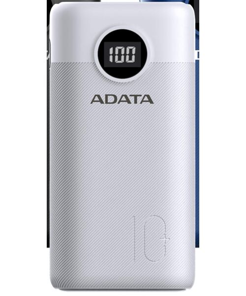 ADATA P10000QCD Power Bank 10000mAh bílá