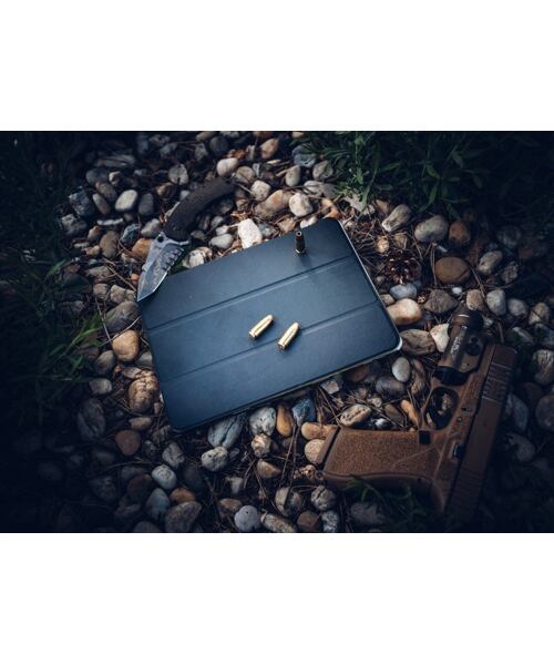 Tactical Book Tri Fold Pouzdro pro Samsung Galaxy TAB A9+ Black