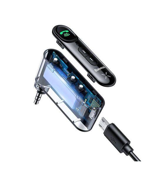 Baseus bluetoooth audio adaptér Qiyin černý