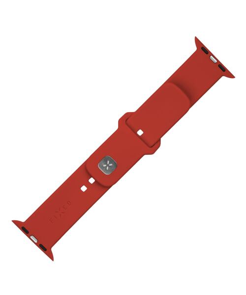 Set silikonových řemínků FIXED Silicone Sporty Strap pro Apple Watch 42/44/45/46mm, červený