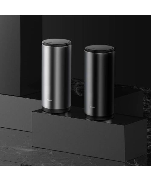 Baseus Car Tool Gentleman Style Vehicle-mounted Trash Can (with Bag 1 roll/30) Black (CRLJT-01)
