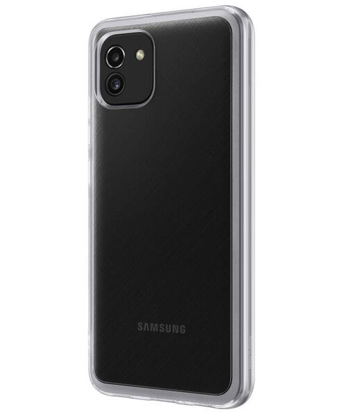 EF-QA036TTE Samsung Soft Clear Kryt pro Galaxy A03 Transparent