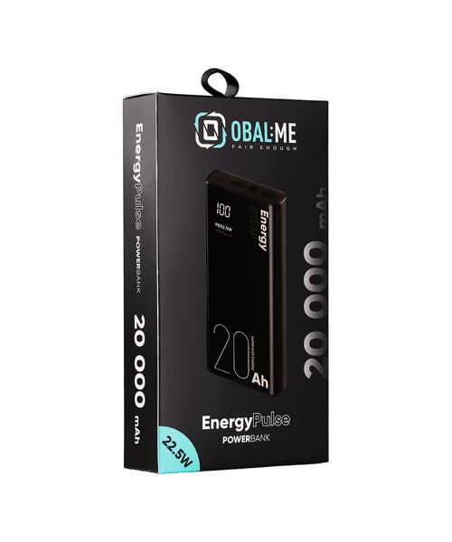 OBAL:ME EnergyPulse Powerbanka 20000mAh 22.5W Black