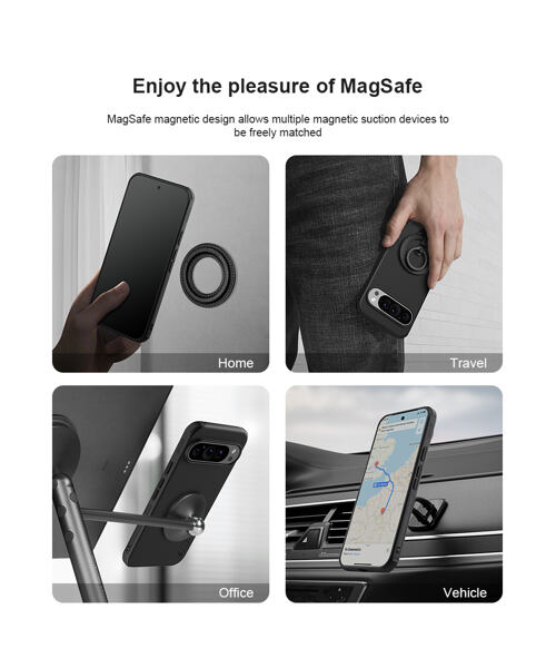 Nillkin Super Frosted PRO Magnetic Zadní Kryt pro Google Pixel 9/9 Pro Black