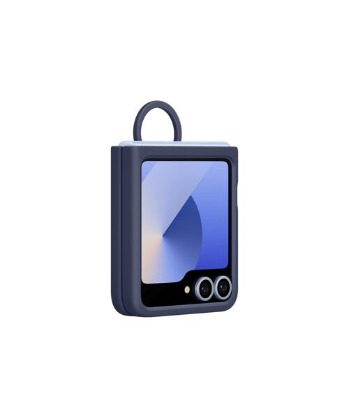 EF-PF741TNE Samsung Silikonový Kryt s Kroužkem pro Galaxy Z Flip 6/7 FE Navy