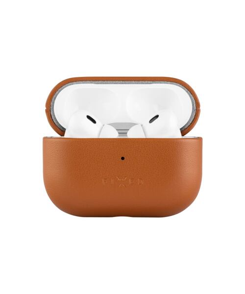 Kožené pouzdro FIXED PodsLeather pro Apple AirPods 3, hnědé
