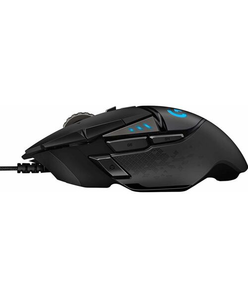 Logitech G502 HERO/Herní/Optická/Pro praváky/25 600 DPI/Drátová USB/Černá