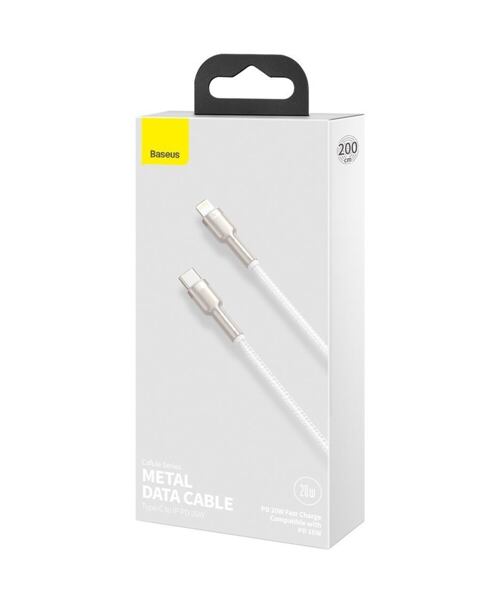 Baseus Datový kabel Cafule USB-C/Lightning PD 20W 2m bílý