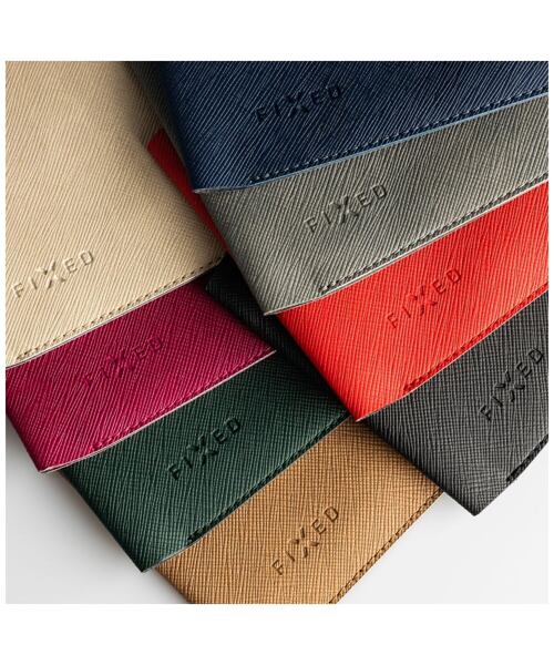 Taštička přes rameno s kapsou FIXED Verona s černou šňůrkou pro mobilní telefony do 7", tmavě modrá