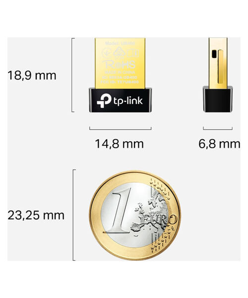 TP-Link UB400 Bluetooth 4.0 USB Adapter, Nano velikost, USB 2.0