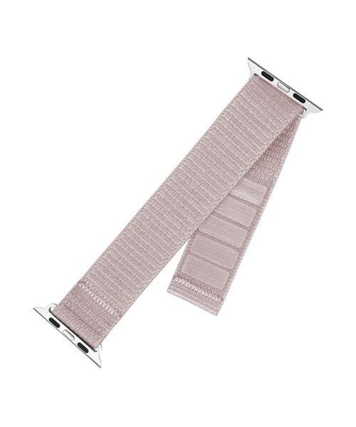 Nylonový řemínek FIXED Nylon Sporty Strap pro Apple Watch 38/40/41mm, růžově zlatý