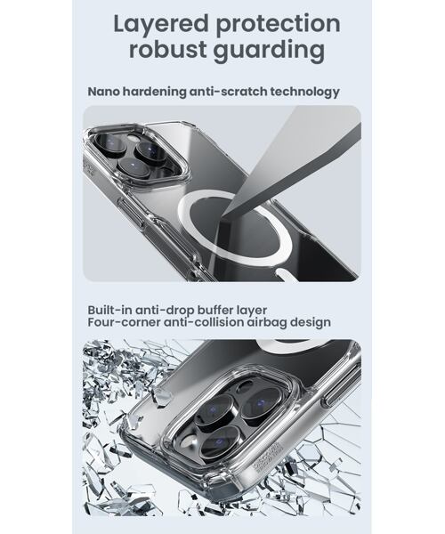 Nillkin Nature TPU PRO Magnetic Kryt pro Apple iPhone 16 Pro Max Transparent