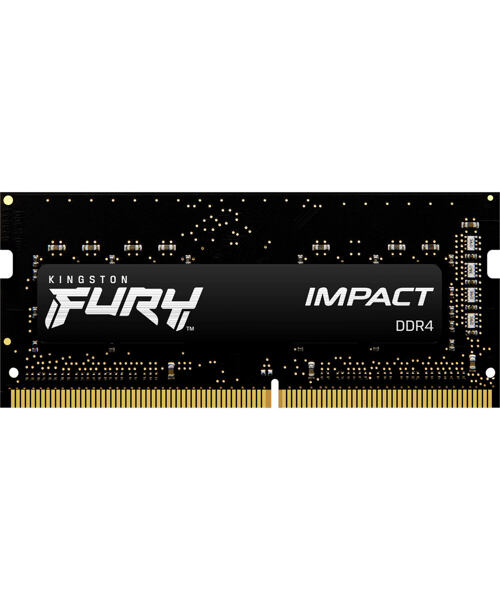 Kingston FURY Impact/SO-DIMM DDR4/16GB/3200MHz/CL20/1x16GB/Black