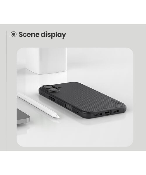 Nillkin Super Frosted PRO Magnetic Zadní Kryt pro Apple iPhone 16 Black