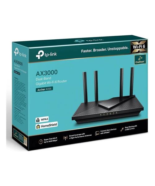 TP-Link Archer AX55, AX3000 WiFi6 router