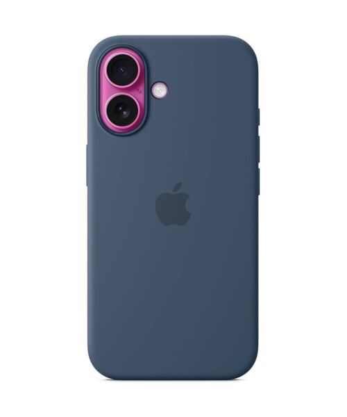 MYY23ZM/A Apple Silikonový Kryt vč. Magsafe pro iPhone 16 Denim