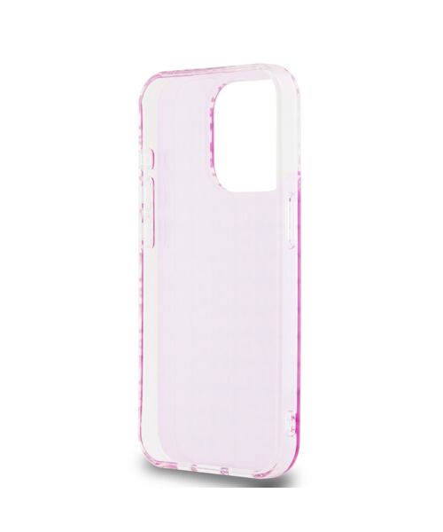 DKNY PC/TPU Repeat Pattern Zadní Kryt pro iPhone 15 Pro Pink