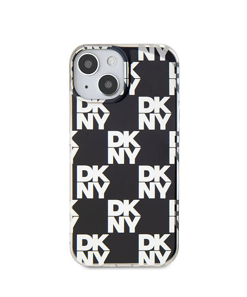 DKNY PC/TPU Checkered Pattern Zadní Kryt pro iPhone 15 Black