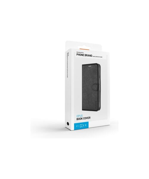 Pouzdro typu kniha FIXED Opus pro Apple iPhone 16 Plus, černé