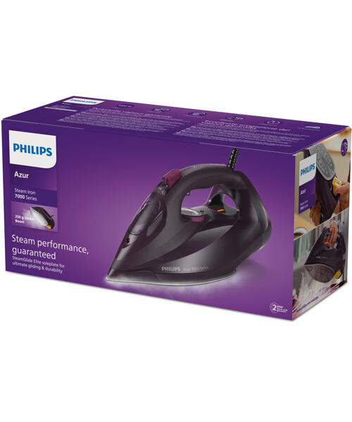 Philips 7000 series DST7061/30 napařovací žehlička tmavě fialová magická