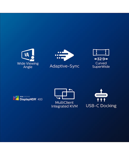 Philips/499P9H/00/48,8''/VA/5120x1440/60Hz/5ms/Black/3R