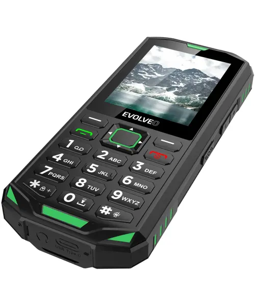 EVOLVEO StrongPhone X5 Dual SIM Black Green