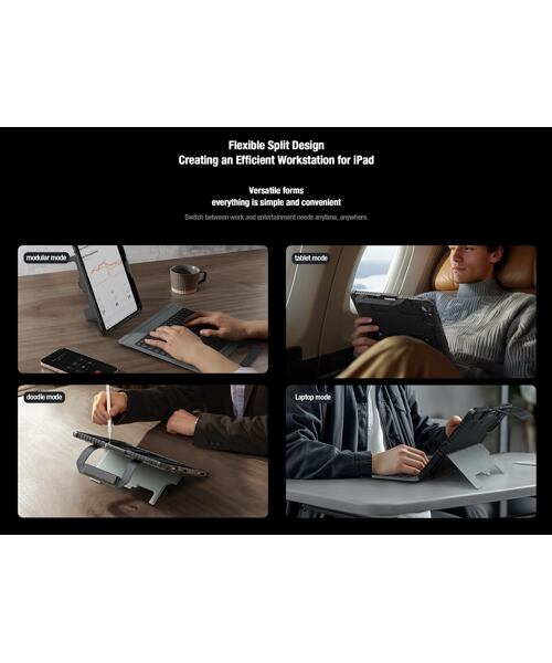 Nillkin Bumper GO Keyboard Case (Backlit Version) pro iPad Pro 11 2024 Black