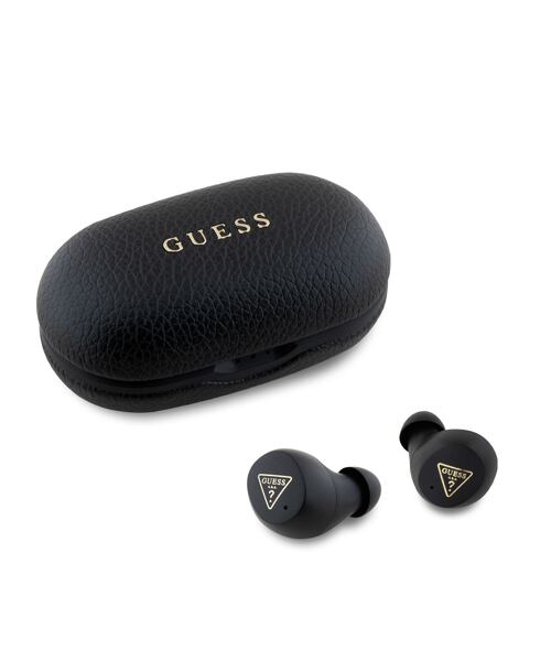Guess PU Grained ENC TWS Bezdrátová Sluchátka Black