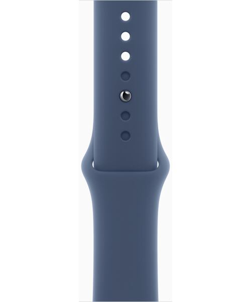 Apple Watch Series 10 GPS+Cellular 46mm Silver Aluminium Case with Denim Sport Band