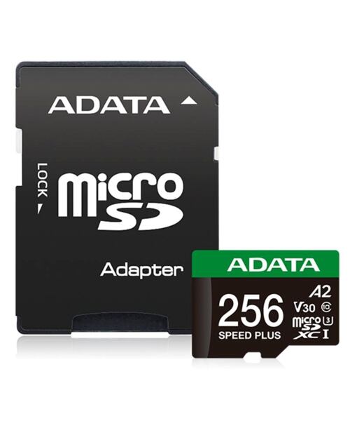 Adata Speed Plus/Micro SD/256GB/UHS-I U3 / Class 10/+ Adaptér