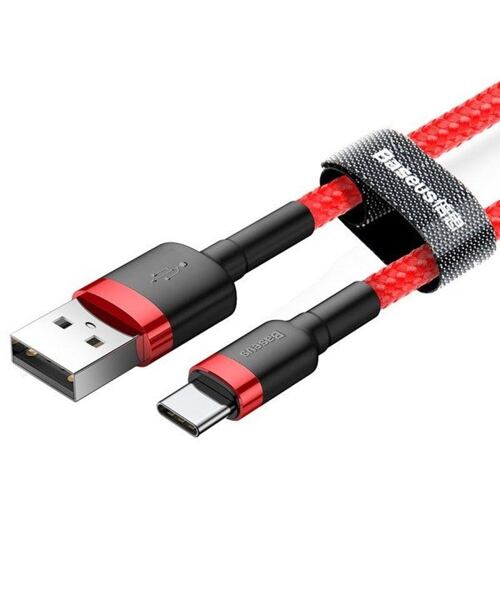 Baseus datový kabel Cafule USB-C 2m 2A červený
