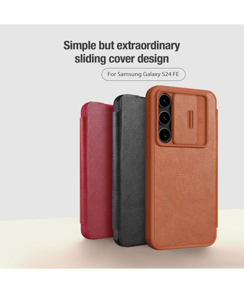 Nillkin Qin Book PRO Pouzdro pro Samsung Galaxy S24 FE Black