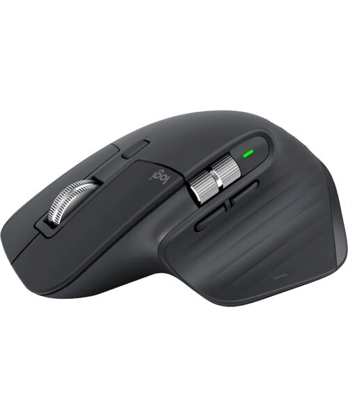 Logitech MX Master 3S/Kancelářská/Laserová/Pro praváky/8 000 DPI/USB+BT/Grafitová