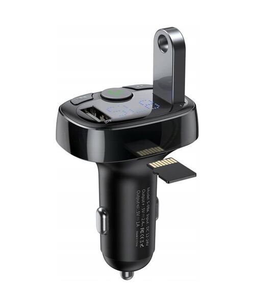 Baseus bluetooth MP3 FM Transmiter s nabíjením 2xUSB 3.4A černý