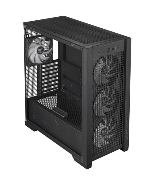 ASUS TUF Gaming GT302 ARGB/Midi Tower/Transpar./Černá