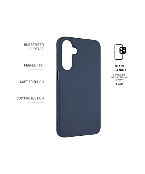 Zadní pogumovaný kryt FIXED Story pro Samsung Galaxy A16 4G/5G, modrý
